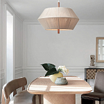 Люстра из дуба с веревчатым абажуром Rope Oak Chandelier варинант исполнения - 4 | Loft Concept в Ростове-на-Дону