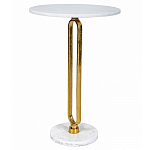 Кофейный столик с белой мраморной столешницей Clipper варинант исполнения - 1 | Loft Concept в Ростове-на-Дону