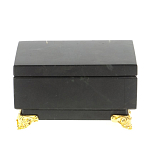 Шкатулка из натурального камня змеевик чёрного цвета Stone Casket варинант исполнения - 3 | Loft Concept в Ростове-на-Дону