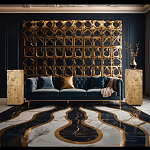 Торшер прямоугольный из натурального камня Calcite Geometry варинант исполнения - 11 | Loft Concept в Ростове-на-Дону