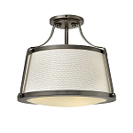 Потолочный светильник со светлым текстильным абажуром Hinkley варинант исполнения - 1 | Loft Concept в Ростове-на-Дону
