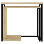 Комплект из 2-х приставных столов прямоугольной формы из дерева ZIGOSH OAK варинант исполнения - 1 | Loft Concept в Ростове-на-Дону