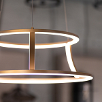 Люстра золотого цвета с 2-мя светодиодными кольцами Eurofase варинант исполнения - 9 | Loft Concept в Ростове-на-Дону