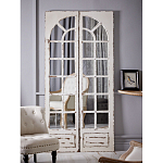 Зеркало-окно с эффектом старения в венецианском стиле Venetian White Mirror варинант исполнения - 5 | Loft Concept в Ростове-на-Дону