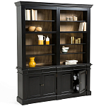 Витрина из массива сосны Sterling Showcase Black варинант исполнения - 3 | Loft Concept в Ростове-на-Дону