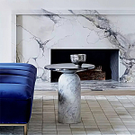 Дизайнерский журнальный стол с чёрной круглой столешницей Visanyp варинант исполнения - 1 | Loft Concept в Ростове-на-Дону