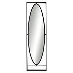 Зеркало овальное в металлической оправе в стиле лофт Urban Style Space варинант исполнения - 1 | Loft Concept в Ростове-на-Дону