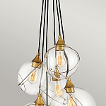 Подвесной светильник с шестью прозрачными стеклянными шарообразными плафонами Hinkley варинант исполнения - 6 | Loft Concept в Ростове-на-Дону