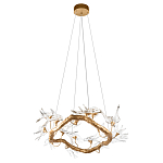 Люстра подвесная с прозрачными стеклянными птичками на ветвях Диаметр 80 см Serip Voa варинант исполнения - 4 | Loft Concept в Ростове-на-Дону