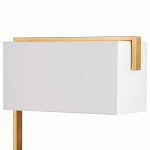 Торшер с прямоугольным абажуром на золотом металлическом каркасе Rectangular Plane  варинант исполнения - 2 | Loft Concept в Ростове-на-Дону