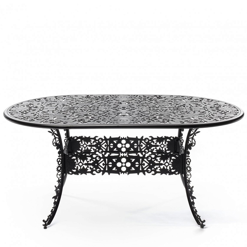   Industry Collection ALUMINIUM OVAL TABLE  BLACK   -- | Loft Concept 