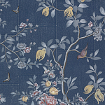 Обои ручная роспись Houghton Dark Blue варинант исполнения - 1 | Loft Concept в Ростове-на-Дону