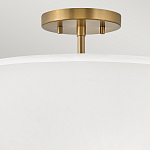 Потолочный светильник с двухслойным белым текстильным абажуром Hinkley варинант исполнения - 16 | Loft Concept в Ростове-на-Дону