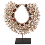 Этническое ожерелье из ракушек на подставке Ethnic Necklace Lacy Shells Beige варинант исполнения - 1 | Loft Concept в Ростове-на-Дону