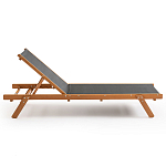 Шезлонг из текстиля и эвкалипта Power of Nature варинант исполнения - 2 | Loft Concept в Ростове-на-Дону