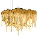 Люстра подвесная с металлическими цепочками и изогнутыми металлическими дугами 72 см Atlantis Chain варинант исполнения - 16 | Loft Concept в Ростове-на-Дону