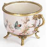 Фарфоровая чаша с бронзовыми элементами Eden Garden варинант исполнения - 2 | Loft Concept в Ростове-на-Дону