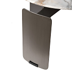 Столик журнальный с круглой мраморной столешницей на трех опорах Marble Stone Drawing варинант исполнения - 5 | Loft Concept в Ростове-на-Дону