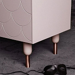 Дизайнерский комод розовый с фактурным фасадом Tiles варинант исполнения - 3 | Loft Concept в Ростове-на-Дону