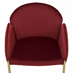 Стул бордовый на золотистых ножках Burgundy Chair варинант исполнения - 5 | Loft Concept в Ростове-на-Дону