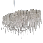 Люстра подвесная с металлическими цепочками и изогнутыми металлическими дугами 72 см Atlantis Chain варинант исполнения - 7 | Loft Concept в Ростове-на-Дону