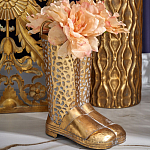 Ваза в форме сапог с рельефной текстурой и ручками Vase Boot варинант исполнения - 3 | Loft Concept в Ростове-на-Дону