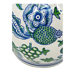 Ваза фигурная с сине-зелеными узорами распустившихся цветов Blossoming Spring варинант исполнения - 3 | Loft Concept в Ростове-на-Дону