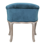 Кресло низкое в стиле прованс Louis French Armchair blue velour варинант исполнения - 2 | Loft Concept в Ростове-на-Дону