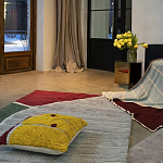 Чехол на подушку с рисунком горчичного цвета Elan Textured варинант исполнения - 2 | Loft Concept в Ростове-на-Дону