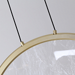 Светодиодный подвесной светильник круглой формы с металлической рамой золотого цвета Marble Glow 47 варинант исполнения - 5 | Loft Concept в Ростове-на-Дону