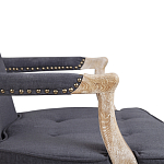 Кресло Aubrey Classical Armchair dark grey velour варинант исполнения - 5 | Loft Concept в Ростове-на-Дону