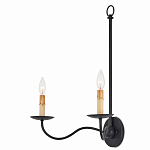 Бра настенное черное с 2-мя лампами Candle Sleeves варинант исполнения - 2 | Loft Concept в Ростове-на-Дону