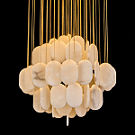 Люстра с овальными подвесками из натурального камня Spatial Composition варинант исполнения - 2 | Loft Concept в Ростове-на-Дону