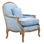 Кресло Ava Classical Armchair light blue velour варинант исполнения - 1 | Loft Concept в Ростове-на-Дону