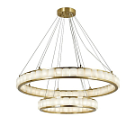 Люстра с 2-мя кольцами из натурального камня с регулируемыми плафонами Durability of Stone варинант исполнения - 1 | Loft Concept в Ростове-на-Дону