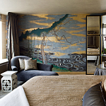 Обои ручная роспись Bamboo River Blossom Original colourway on Deep Rich Gold gilded paper with pearlescent antiquing варинант исполнения - 5 | Loft Concept в Ростове-на-Дону