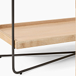 Консоль деревянной столешницей и полкой Wooden Table Top and Shelf варинант исполнения - 3 | Loft Concept в Ростове-на-Дону