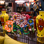 Декоративная статуэтка Yayoi Kusama Flowers that Bloom at Midnight Red варинант исполнения - 3 | Loft Concept в Ростове-на-Дону