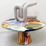 Дизайнерский журнальный стол с цветным орнаментом Unyly варинант исполнения - 1 | Loft Concept в Ростове-на-Дону