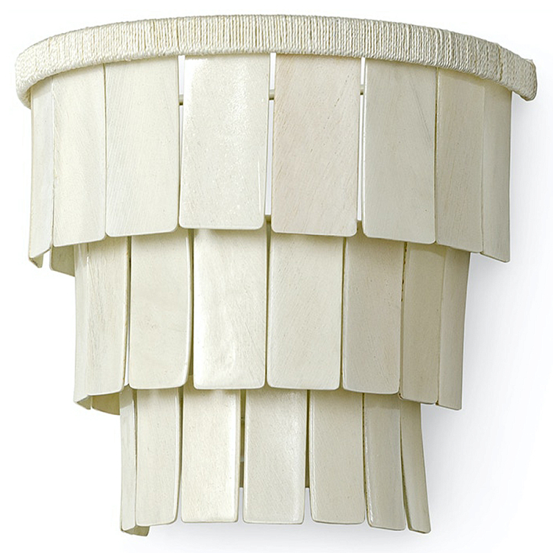  Wooden Cream Tiles Leland Wall Lamp   -- | Loft Concept 