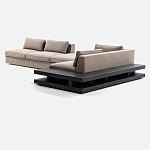 Современный модульный диван Zartаrn с приставным деревянным столиком варинант исполнения - 2 | Loft Concept в Ростове-на-Дону