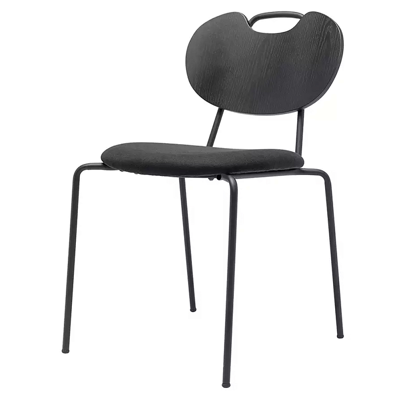 Стул с мягким сиденьем черный Stool Loft Black Черный Стул с мягким сиденьем черный Stool Loft Black Черный в Ростове-на-Дону | Loft Concept