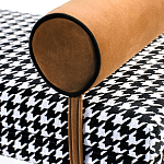 Банкетка Banquette PIED DE POULE Orange с принтом гусиная лапка Оранжевые валики варинант исполнения - 2 | Loft Concept в Ростове-на-Дону