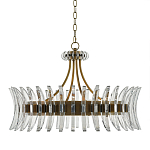 Люстра круглая с прозрачными элементами в форме полумесяца Crescent варинант исполнения - 2 | Loft Concept в Ростове-на-Дону