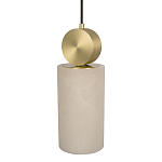 Подвесной светильник с цилиндрическим мраморным плафоном Marble square варинант исполнения - 3 | Loft Concept в Ростове-на-Дону