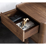 Прикроватный деревянный столик с 2-мя ящиками Moon Walnut Furniture варинант исполнения - 10 | Loft Concept в Ростове-на-Дону
