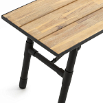 Скамья с сиденьем из массива акации Damon Industrial Wooden Bench варинант исполнения - 2 | Loft Concept в Ростове-на-Дону