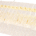 Люстра подвесная овальная с рельефными стеклянными панелями и золотым металлическим каркасом Textured Glass Chandelier варинант исполнения - 4 | Loft Concept в Ростове-на-Дону