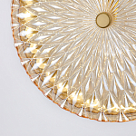 Подвесной светильник с плафоном из рельефного стекла Peony Glass Bronze  варинант исполнения - 6 | Loft Concept в Ростове-на-Дону