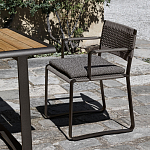 Дизайнерский стул с каркасом из металла с плетеными сиденьем и спинкой GREEN POINT Chair варинант исполнения - 6 | Loft Concept в Ростове-на-Дону